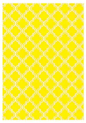Printed Wafer Paper - Moroccan Yellow - Click Image to Close